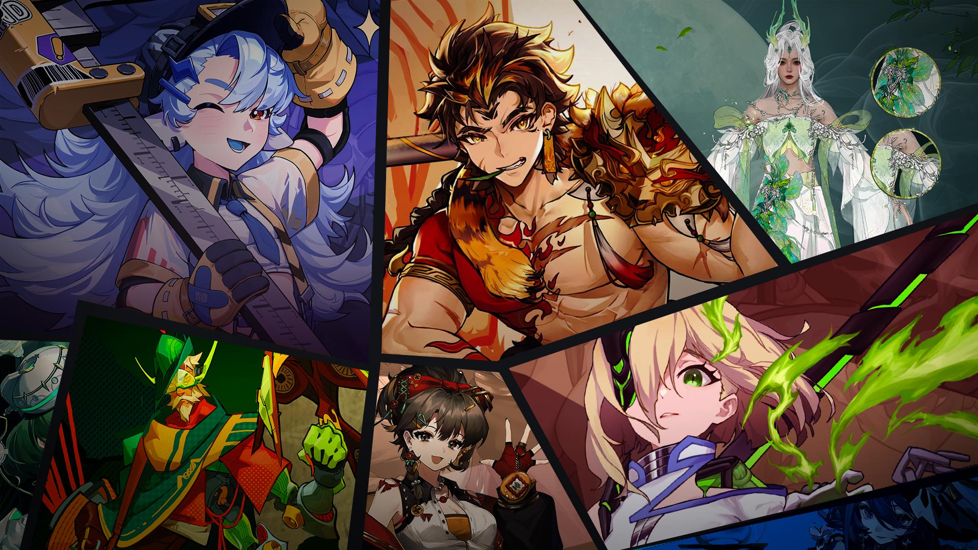 图为天空盒游戏角色设计班同学作品